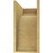Ekena Millwork 10"W x 20"D x 20"H Classic Legacy Rough Cedar Woodgrain TimberThane Corbel, Primed Tan CORUR10X20X20LGYRCPR - alternate 6
